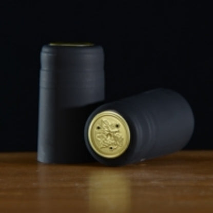Shrink Caps, Matte Black, 100 count
