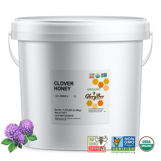 Honey, Organic Raw Clover Blossom 11.67lb