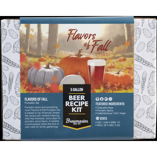 Flavors of Fall Pumpkin Ale, Brewmaster, 5 Gallon Recipe Kit