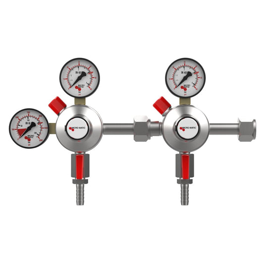 MicroMatic Regulator, CO2 Dual Body, 0-60 PSI