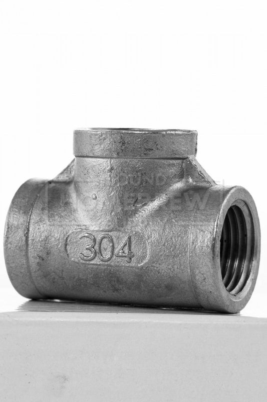 Tee, 1/2" FPT SS