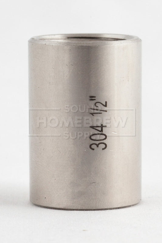 Coupler, Full Stainless Steel FPT 1/2"