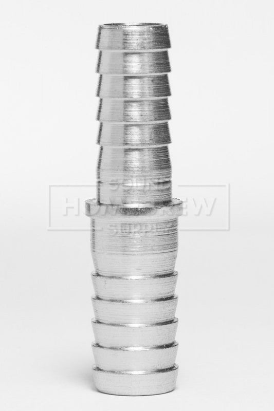 Splicer, 5/16" Barb to 3/8" Barb, Stainless Steel