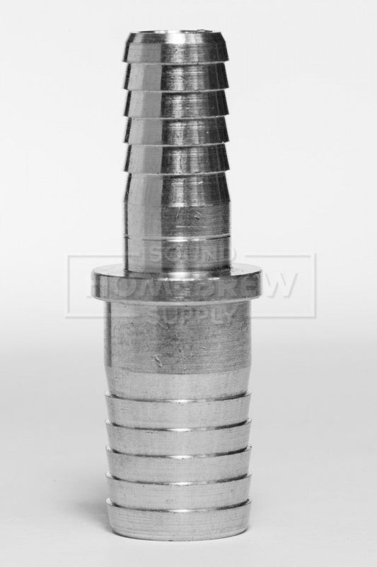 Splicer, 3/8" Barb to 1/2" Barb, Stainless Steel