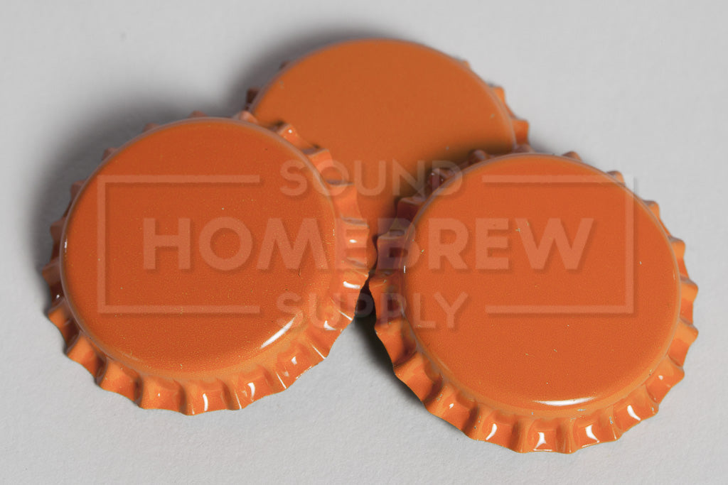 Bottle Caps, Orange 50 ct
