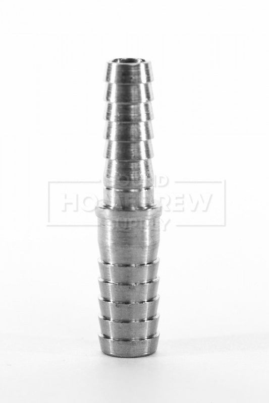 Splicer, 1/4" Barb to 5/16" Barb, Stainless Steel