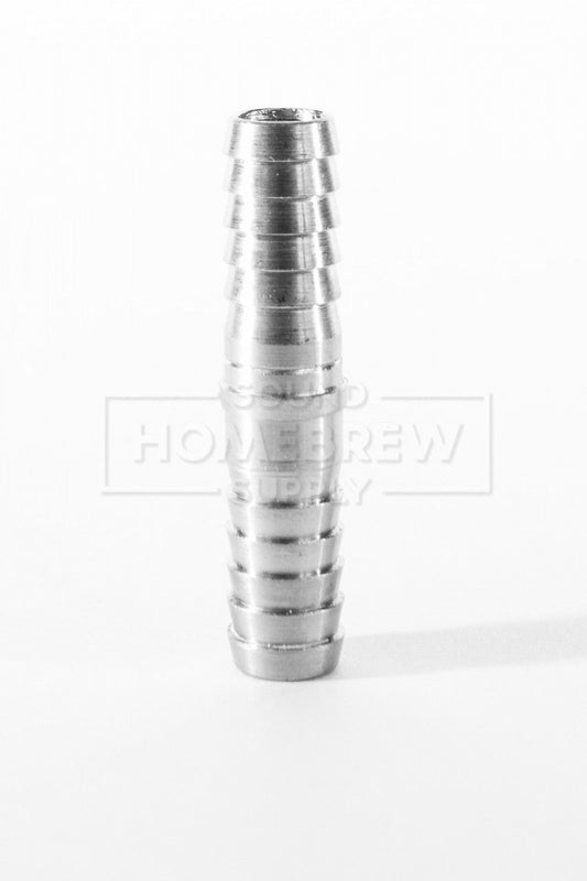 Splicer, 5/16" Barb to 5/16" Barb, Stainless Steel