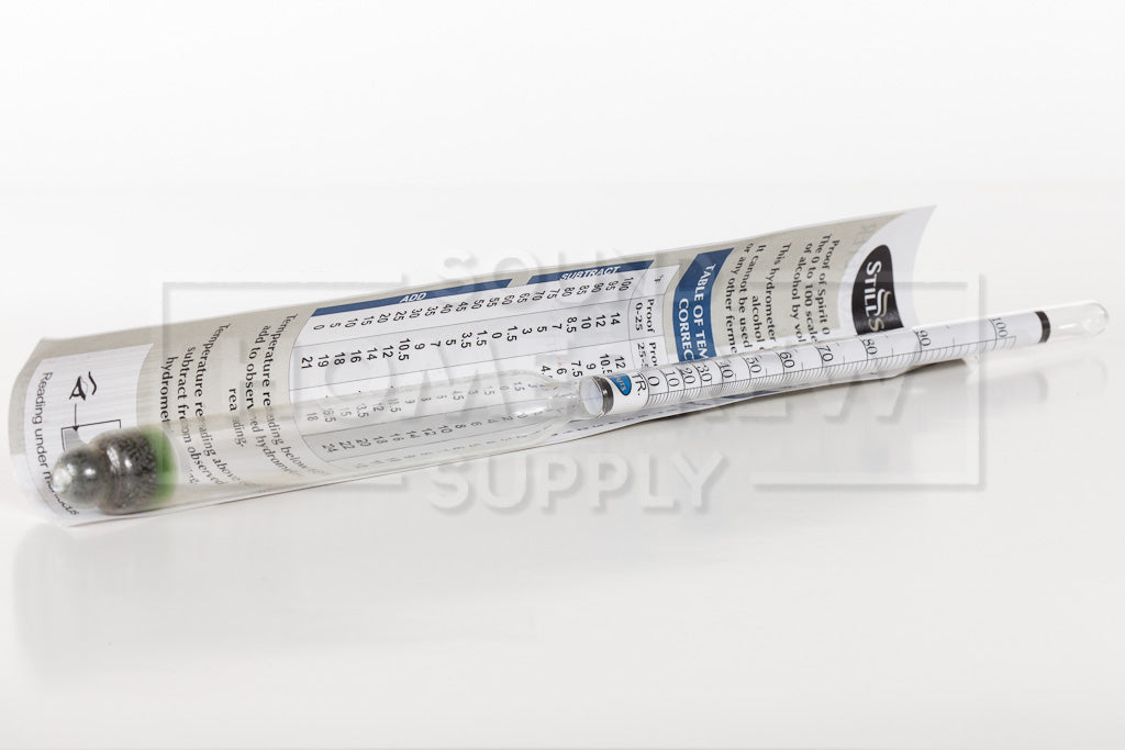 Proof & Tralle Hydrometer 14"