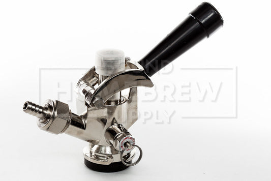 Sanke D Keg Coupler, Chrome Plated Brass