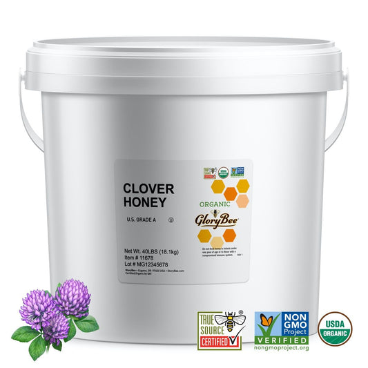 Honey, Organic Clover Blossom 40lb