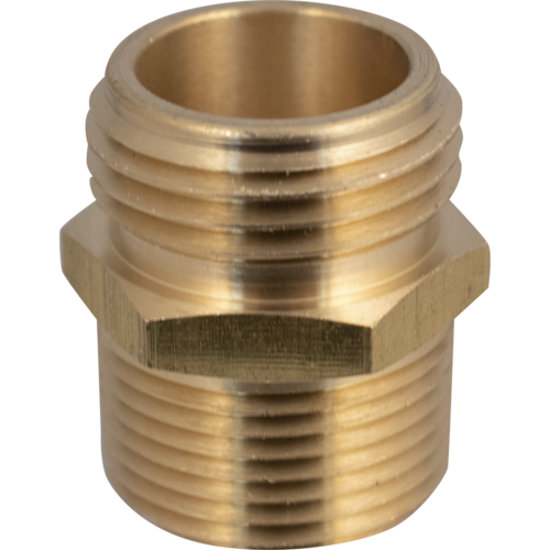 Brass Hose Fitting - Male 3/4 in GHT and 1/2 in FPT