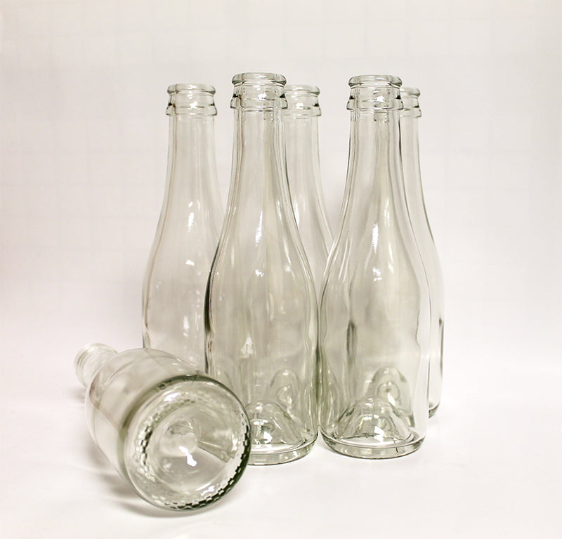 Wine Bottles, Clear Champagne 187ml (case of 24)