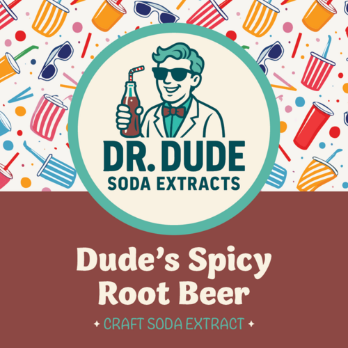 Dr. Dude Soda Extracts | Dude's Spicy Root Beer | 4 oz