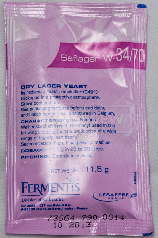 Saflager W-34/70 Yeast 11.5 gm