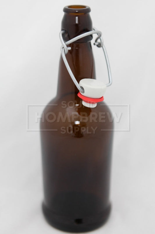 Bottle, EZ Cap - Amber 16 oz (case of 12)