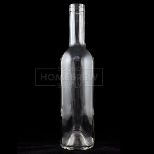 Wine Bottles, Clear Semi-Bordeaux 375ml (case of 12)