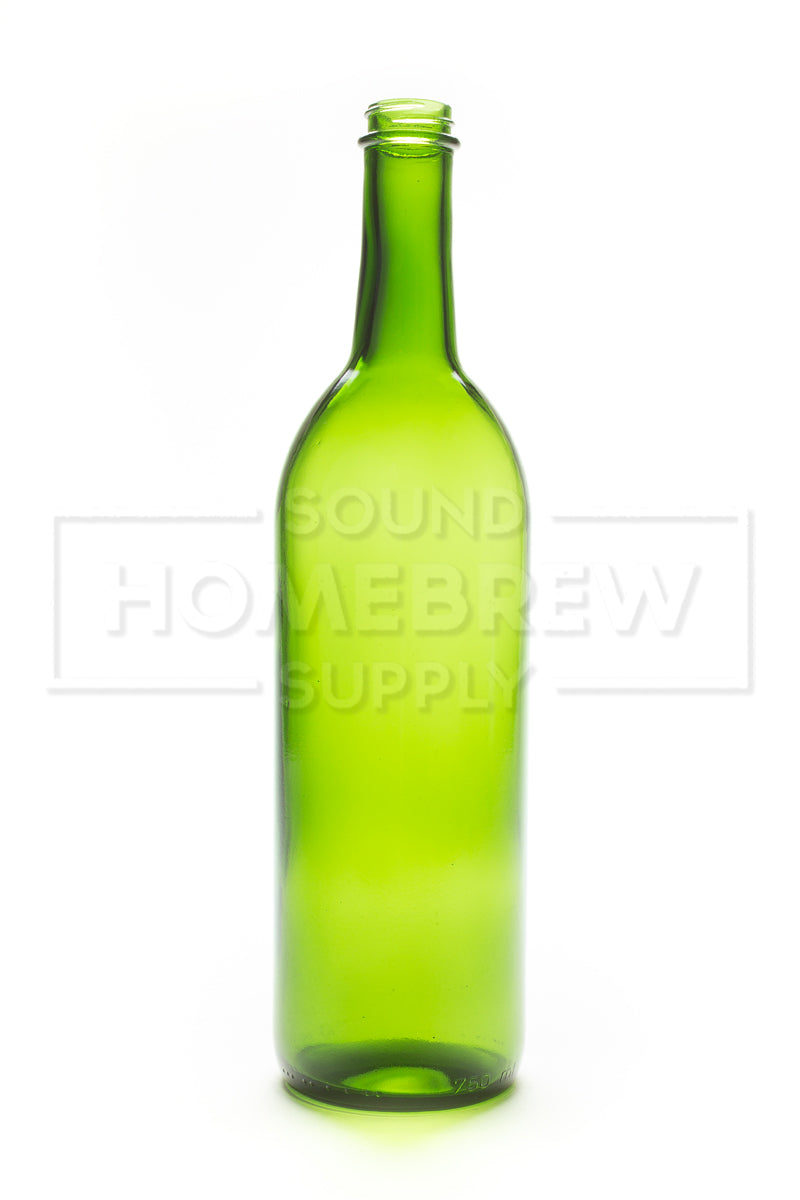 Wine Bottles, Green Bordeaux Screw Top 750ml (case of 12)
