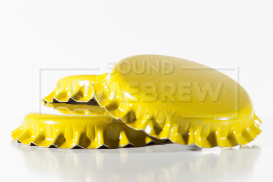 Bottle Caps, Yellow 50 ct