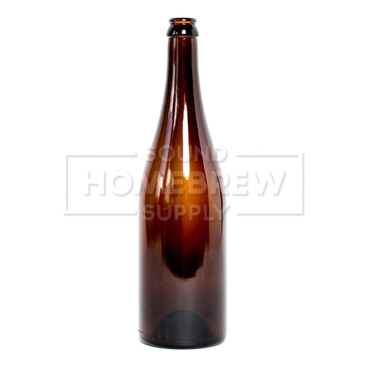 Wine Bottles, Amber Champagne / Belgian 750ml (case of 12)